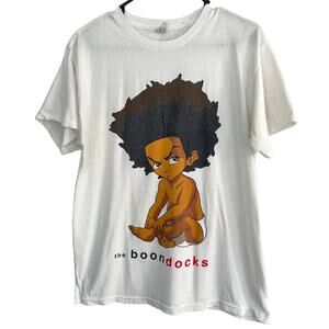 Vintage The Boondocks Biggie Cartoon Network Adult Swim TV Show Y2K SZ MEDIUM